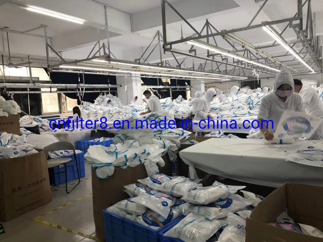 Ready to Ship Disposable Medical Coverall Protective Clothing (TOP)